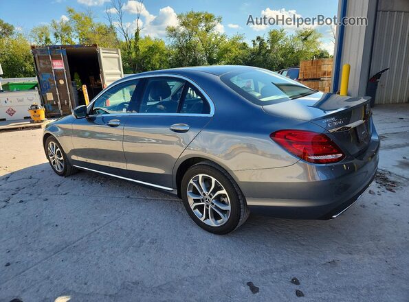 55SWF4KB9HU214916 2017 MERCEDES-BENZ C Gray უკანა მარცხენა