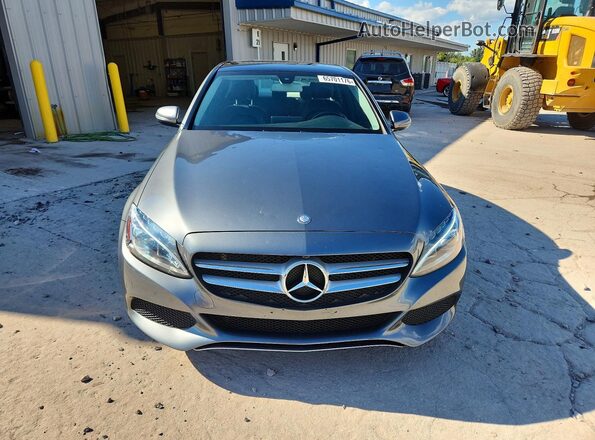55SWF4KB9HU214916 2017 MERCEDES-BENZ C Gray წინა ხედი