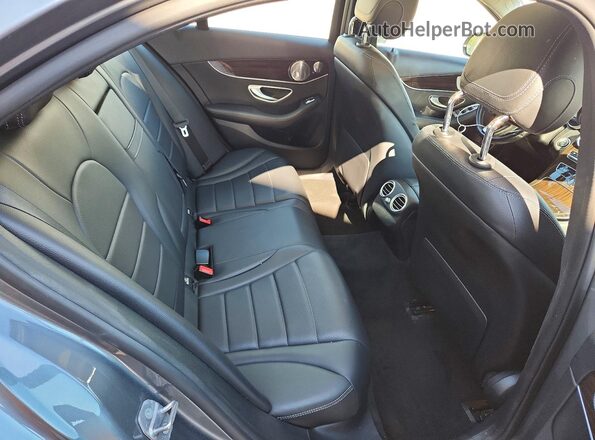 55SWF4KB9HU214916 2017 MERCEDES-BENZ C Gray უკანა სავარძლების ხედი