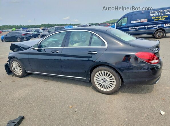 55SWF4KB9HU215922 2017 MERCEDES-BENZ C Черный Задняя левая четверть