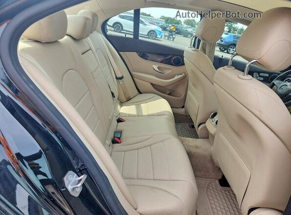 55SWF4KB9HU215922 2017 MERCEDES-BENZ C Черный Вид задних сидений