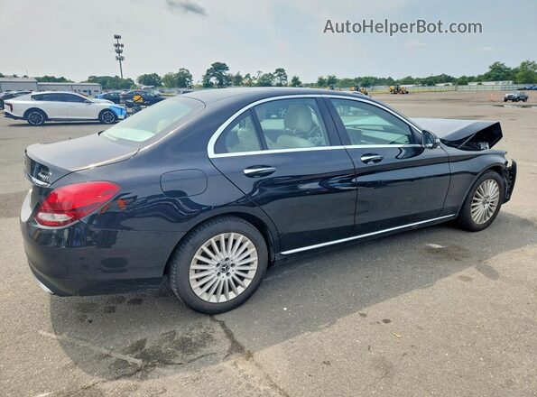 55SWF4KB9HU215922 2017 MERCEDES-BENZ C Черный Задняя правая четверть