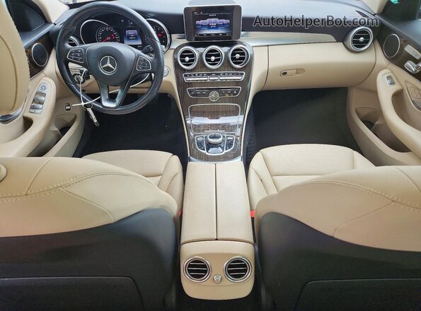 55SWF4KB9HU219789 2017 MERCEDES-BENZ C White Vista del salpicadero