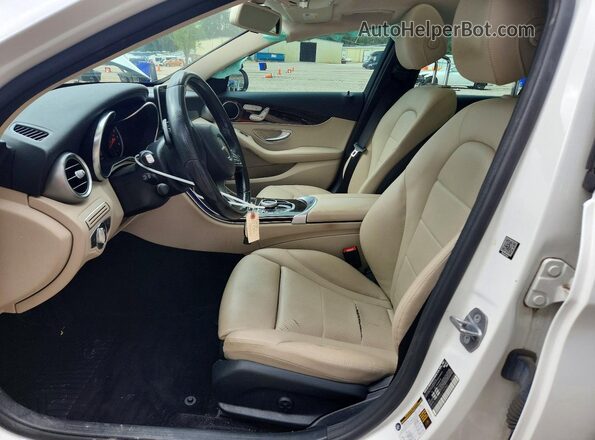 55SWF4KB9HU219789 2017 MERCEDES-BENZ C White Vista interior delantera