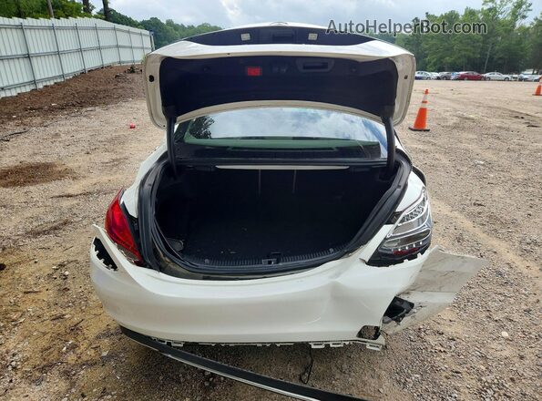 55SWF4KB9HU219789 2017 MERCEDES-BENZ C White Vista trasera