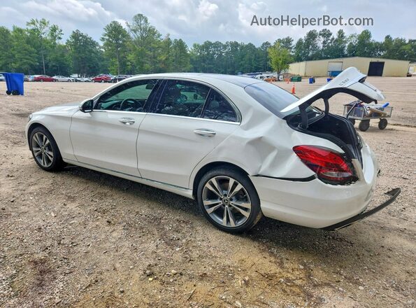 55SWF4KB9HU219789 2017 MERCEDES-BENZ C White Trasero izquierdo