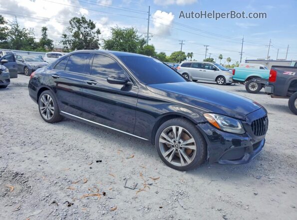 55SWF4KB9HU221428 2017 MERCEDES-BENZ C-CLASS Black Widok z przodu