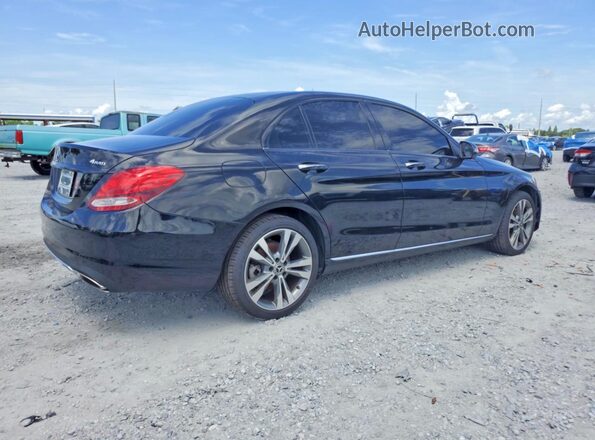 55SWF4KB9HU221428 2017 MERCEDES-BENZ C-CLASS Black Przód prawy