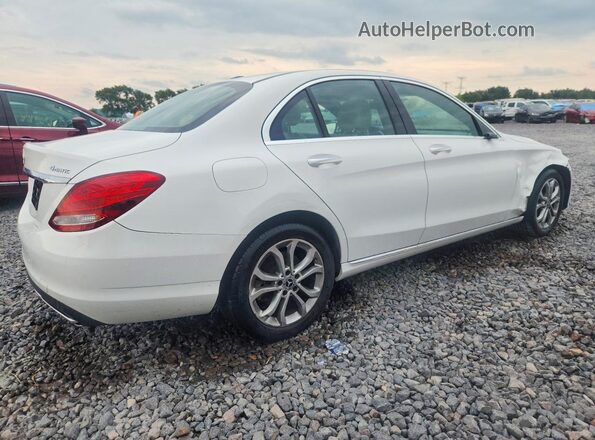 55SWF4KB9JU241992 2018 MERCEDES-BENZ C White Tył prawy