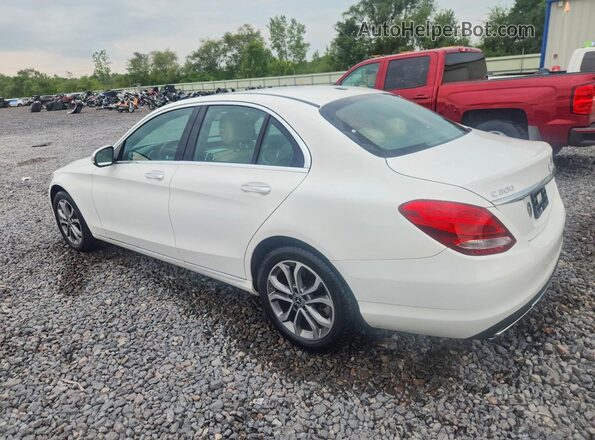 55SWF4KB9JU241992 2018 MERCEDES-BENZ C White Tył lewy