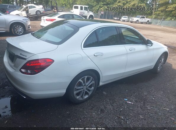 55SWF4KBXGU108098 2016 MERCEDES-BENZ C-CLASS Белый Задняя правая четверть