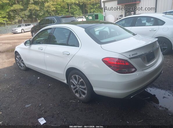 55SWF4KBXGU108098 2016 MERCEDES-BENZ C-CLASS Белый Задняя левая четверть