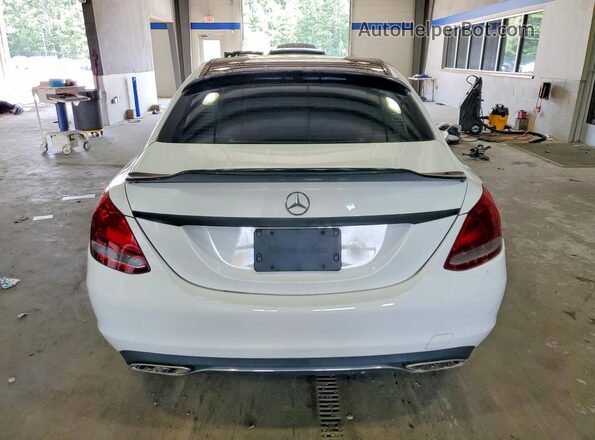 55SWF4KBXGU136466 2016 MERCEDES-BENZ C White Հետևի տեսք