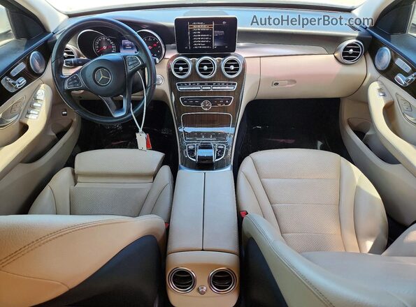 55SWF4KBXGU141974 2016 MERCEDES-BENZ C White Vista del salpicadero