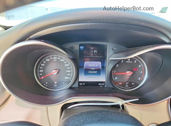 55SWF4KBXGU141974 2016 MERCEDES-BENZ C White Vista del cuadro de instrumentos