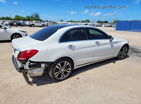55SWF4KBXGU141974 2016 MERCEDES-BENZ C White Trasero derecho