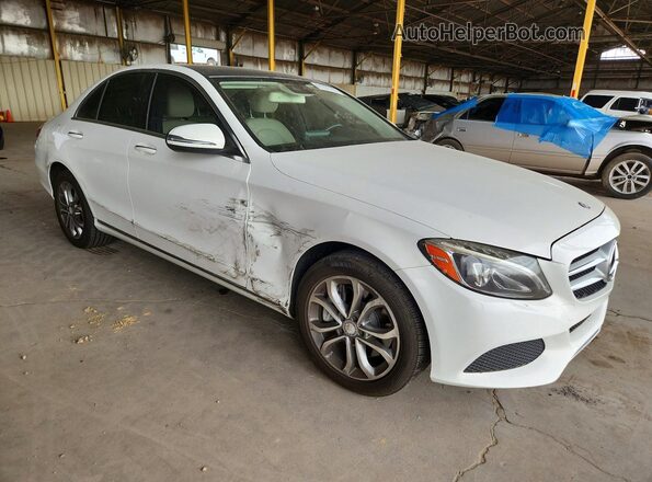 55SWF4KBXGU142445 2016 MERCEDES-BENZ C White წინა მარჯვენა