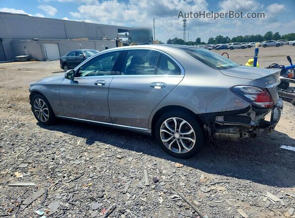 55SWF4KBXGU162825 2016 MERCEDES-BENZ C Gray Rear left