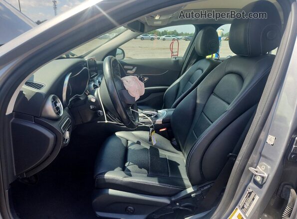 55SWF4KBXGU162825 2016 MERCEDES-BENZ C Gray Front interior view