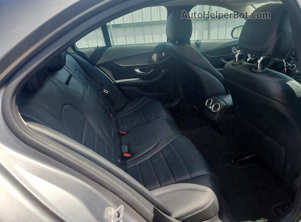55SWF4KBXGU162825 2016 MERCEDES-BENZ C Gray Rear seats view