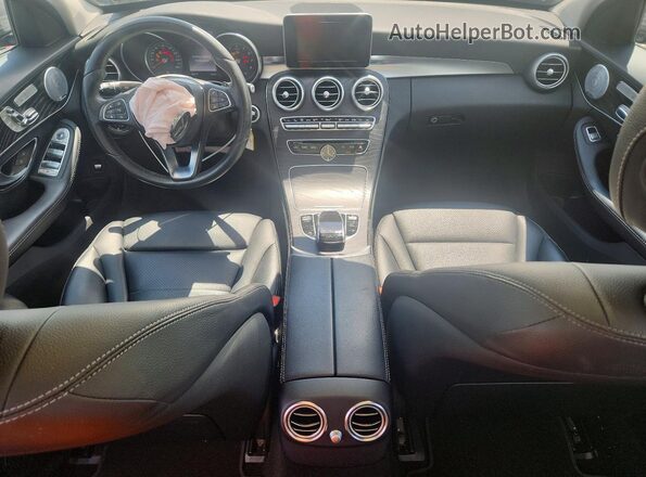 55SWF4KBXGU162825 2016 MERCEDES-BENZ C Gray Dashboard view