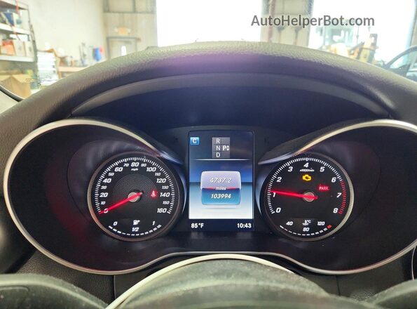 55SWF4KBXGU169600 2016 MERCEDES-BENZ C Серебряный Вид щитка приборов