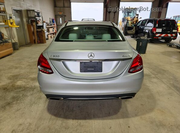 55SWF4KBXGU169600 2016 MERCEDES-BENZ C Серебряный Вид сзади