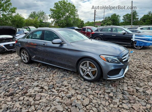 55SWF4KBXHU195406 2017 MERCEDES-BENZ C Gray Առջևի աջ