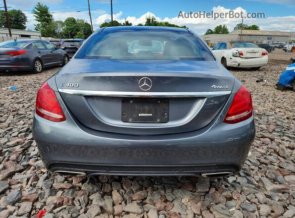 55SWF4KBXHU195406 2017 MERCEDES-BENZ C Gray Հետևի տեսք