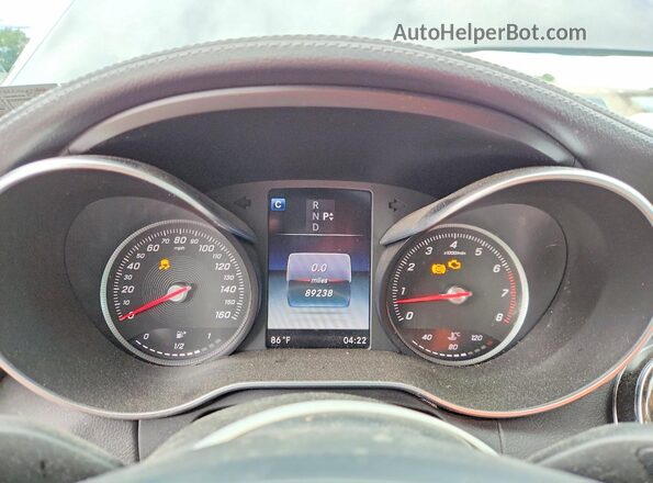 55SWF4KBXHU195406 2017 MERCEDES-BENZ C Gray Սարքավորումների վահանակի տեսք