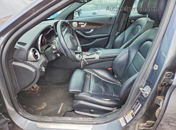 55SWF4KBXHU195406 2017 MERCEDES-BENZ C Gray Սալոնի դիմացի տեսք