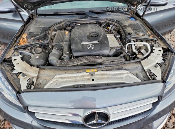55SWF4KBXHU195406 2017 MERCEDES-BENZ C Gray Սալոնի հետևի տեսք