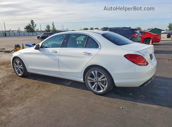55SWF4KBXJU281532 2018 MERCEDES-BENZ C White Tył lewy