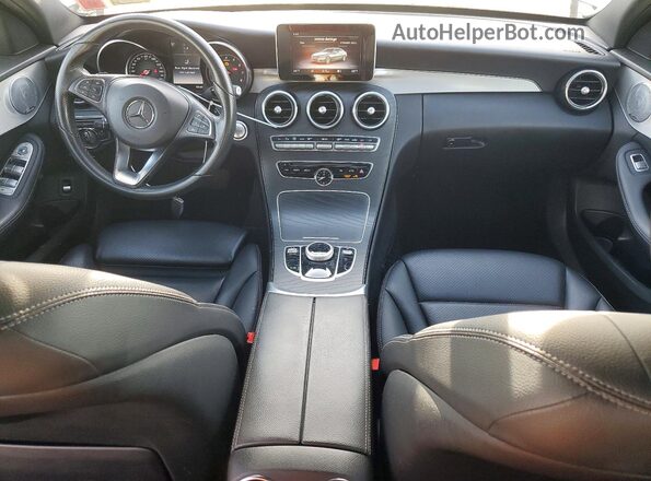 55SWF4KBXJU281532 2018 MERCEDES-BENZ C White Widok deski rozdzielczej