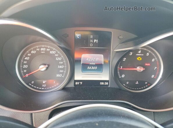 55SWF4KBXJU281532 2018 MERCEDES-BENZ C White Widok zestawu wskaźników