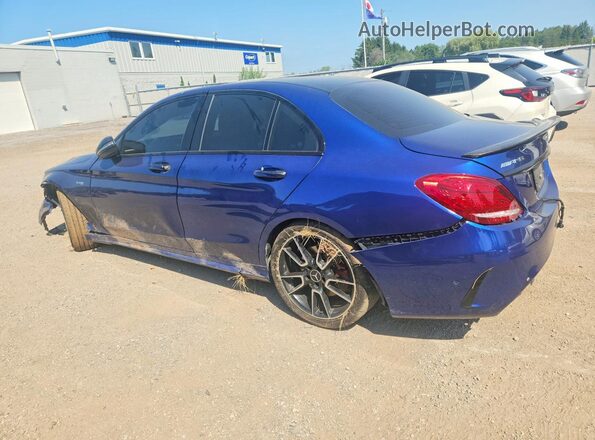 55SWF6EB0HU191159 2017 MERCEDES-BENZ C Синий Задняя левая четверть
