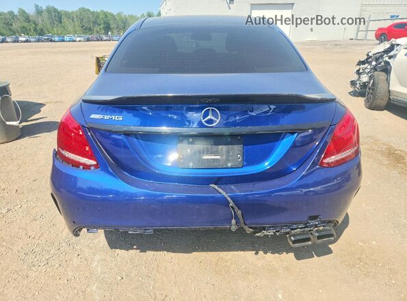 55SWF6EB0HU191159 2017 MERCEDES-BENZ C Синий Вид сзади