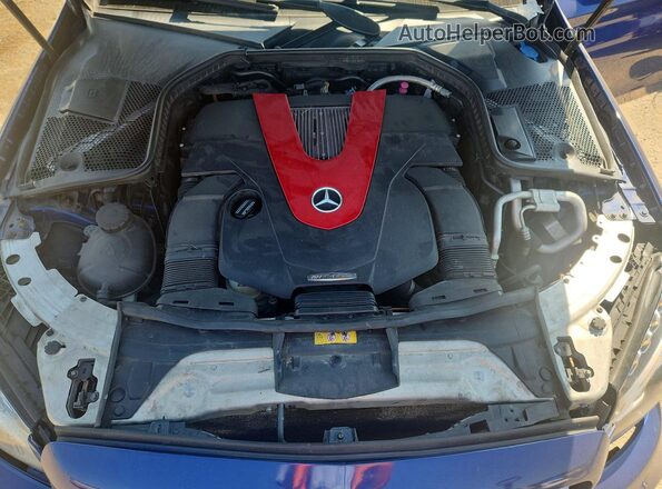 55SWF6EB0HU191159 2017 MERCEDES-BENZ C Синий Вид задней части салона