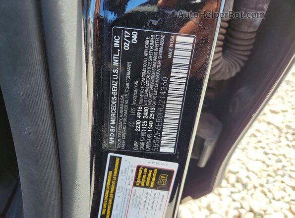 55SWF6EB0HU214360 2017 MERCEDES-BENZ C Black Շարժիչի բաժամունքի տեսք
