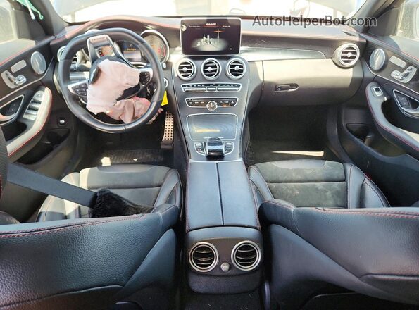 55SWF6EB0HU214360 2017 MERCEDES-BENZ C Black Առջևի վահանակի տեսք