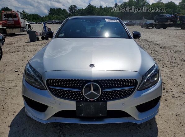 55SWF6EB0JU238793 2018 MERCEDES-BENZ C Gray Widok z przodu
