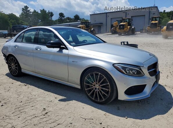 55SWF6EB0JU238793 2018 MERCEDES-BENZ C Gray Przód prawy