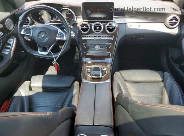 55SWF6EB0JU238793 2018 MERCEDES-BENZ C Gray Widok deski rozdzielczej