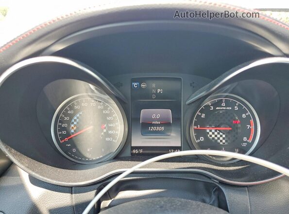 55SWF6EB0JU238793 2018 MERCEDES-BENZ C Gray Widok zestawu wskaźników