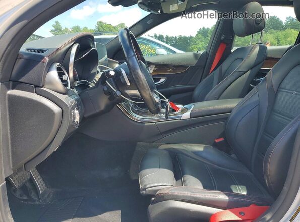 55SWF6EB0JU238793 2018 MERCEDES-BENZ C Gray Widok wnętrza z przodu