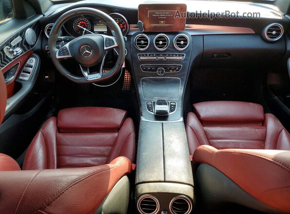 55SWF6EB0JU260941 2018 MERCEDES-BENZ C White წინა პანელის ხედი