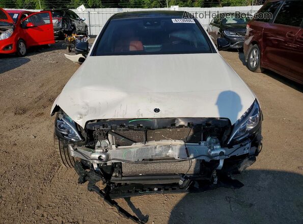 55SWF6EB0JU260941 2018 MERCEDES-BENZ C White წინა ხედი