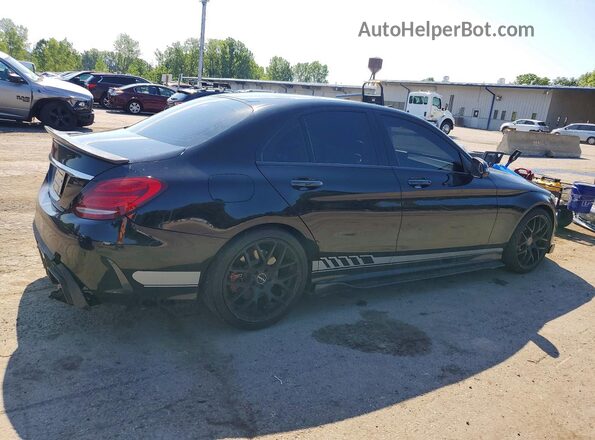 55SWF6EB1JU256011 2018 MERCEDES-BENZ C Black Tył prawy