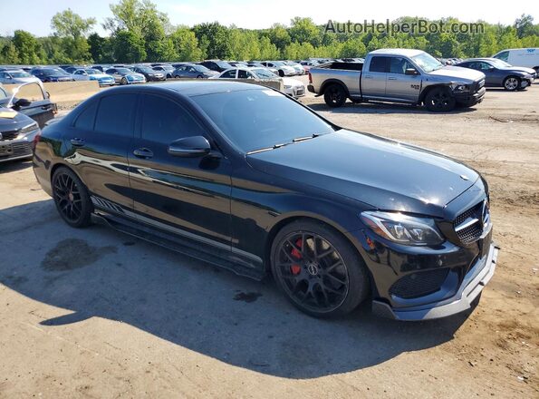 55SWF6EB1JU256011 2018 MERCEDES-BENZ C Black Przód prawy