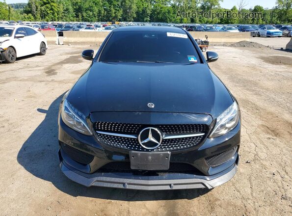 55SWF6EB1JU256011 2018 MERCEDES-BENZ C Black Widok z przodu